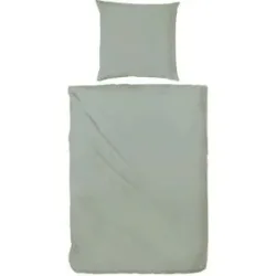 Höffner Stone-Washed Bettwäsche   ¦ grün ¦ Maße (cm): B: 135 H: 1