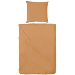 Höffner Stone-Washed Bettwäsche   ¦ gelb ¦ Maße (cm): B: 240 H: 1