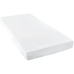 Höffner Spannbetttuch   ¦ weiß ¦ Maße (cm): B: 120 H: 25
