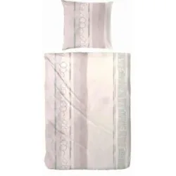 Höffner Biber Bettwäsche-Set   ¦ creme ¦ Maße (cm): B: 135 H: 1