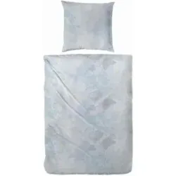 Höffner Biber Bettwäsche-Set   ¦ blau ¦ Maße (cm): B: 155 H: 1