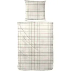 Höffner Biber Bettwäsche-Set   ¦ rot ¦ Maße (cm): B: 155 H: 1