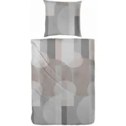 Höffner Biber Bettwäsche-Set   ¦ braun ¦ Maße (cm): B: 155 H: 1