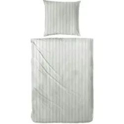 Höffner Renforcé Bettwäsche-Set   ¦ grau ¦ Maße (cm): B: 135 H: 1