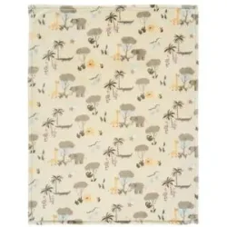 Alvi Microfaserdecke  Jungle ¦ beige ¦ Synthetik ¦ Maße (cm): B: 75