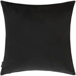 Höffner Kissenhülle  Glory ¦ schwarz ¦ Maße (cm): B: 48