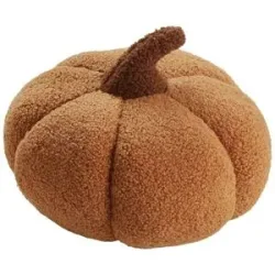Höffner Kissen  Kürbis ¦ orange ¦ Maße (cm): B: 30 H: 30