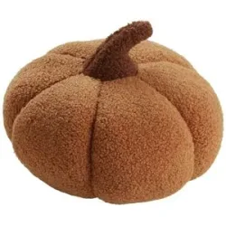 Höffner Kissen  Kürbis ¦ orange ¦ Maße (cm): B: 25 H: 25