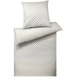 JOOP! Mako Satin Bettwäsche  Cornflower Gleam ¦ grau ¦ Maße (cm): B: 135