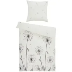 como Satin Bettwäsche  Pusteblume ¦ grau ¦ Maße (cm): B: 135