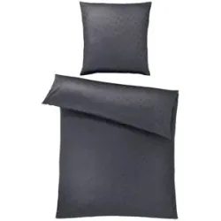 JOOP! Mako-Satin Bettwäsche  Cornflower ¦ grau ¦ Maße (cm): B: 135