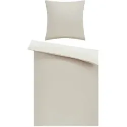 como Satin Wende-Bettwäsche  Satin Piping ¦ creme ¦ Maße (cm): B: 155