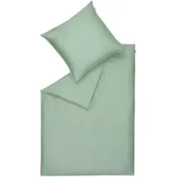 SCHÖNER WOHNEN Kollektion Satin Bettwäsche  Pure ¦ grün ¦ Maße (cm): B: 135