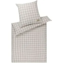 JOOP! Soft-Flanell-Bettwäsche  Soft Checks ¦ creme ¦ Maße (cm): B: 135
