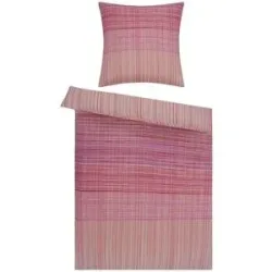 como Satin Bettwäsche  Neon Stripes ¦ rosa/pink ¦ Maße (cm): B: 135