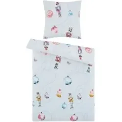 como Biber Bettwäsche  Sweet Nutcracker ¦ blau ¦ Maße (cm): B: 135