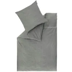 Musterring Renforcé Wende-Bettwäsche  Twist ¦ grau ¦ Maße (cm): B: 135