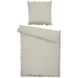 como Musselin Bettwäsche   ¦ beige ¦ Maße (cm): B: 155