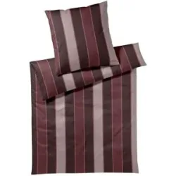 JOOP! Mako-Satin Bettwäsche  Stripes ¦ rot ¦ Maße (cm): B: 135