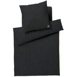 JOOP! Mako-Satin Bettwäsche  Soft Stripes ¦ grau ¦ Maße (cm): B: 135