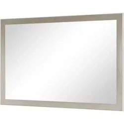Höffner Spiegel 120 x 77 cm Duna ¦ beige ¦ Glas,Aluminium,Holzwerkstoff ¦ Maße (cm): B: