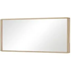 Höffner Spiegel 117 5 x 52 cm Novum ¦ holzfarben ¦ Glas,Aluminium ¦ Maße (cm): B: 117,5