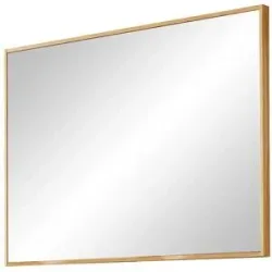 Höffner Spiegel 99 x 75 cm Tiba ¦ holzfarben ¦ Glas,Aluminium ¦ Maße (cm): B: 99 H: 75