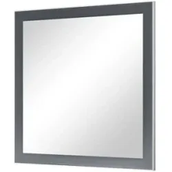 Höffner Spiegel 60 x 77 cm Duna ¦ grau ¦ Glas,Aluminium,Holzwerkstoff ¦ Maße (cm): B: 60
