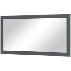 Höffner Spiegel 120 x 60 cm Duna ¦ grau ¦ Glas,Aluminium,Holzwerkstoff ¦ Maße (cm): B: