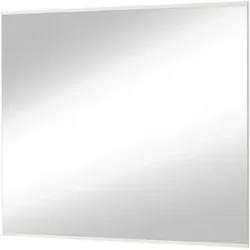 Höffner Spiegel 82 x 80 cm Skala ¦ weiß ¦ Glas,Aluminium,Holzwerkstoff ¦ Maße (cm): B: