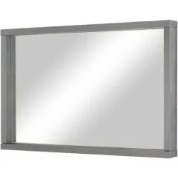 Höffner Spiegel  Volano ¦ grau ¦ Holzwerkstoff ¦ Maße (cm): B: 88,5 H: 58,5 T: 8.0