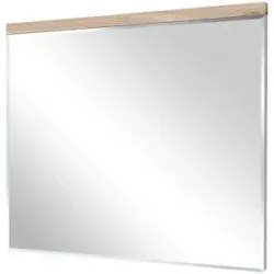uno Spiegel 80 x 85 cm Bari ¦ holzfarben ¦ Glas,Aluminium,Massivholz ¦ Maße