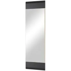 Höffner Spiegelpaneel  Cortina ¦ schwarz ¦ Holzwerkstoff,Glas ¦ Maße (cm): B: 35 H: 110