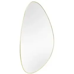 Höffner Spiegel  Peri ¦ gold ¦ Glas,Aluminium,Metall ¦ Maße (cm): B: 40 H: 60 T: 0.3