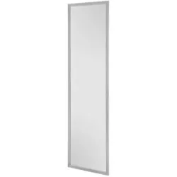 Höffner Spiegel  Pregasina ¦ grau ¦ Glas,Aluminium,Kunststoff ¦ Maße (cm): B: 34 H: 125