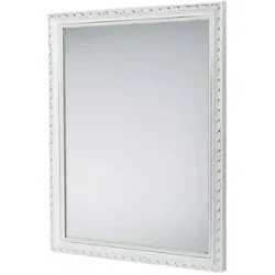 Höffner Spiegel  Biacesa ¦ weiß ¦ Glas,Aluminium,Holzwerkstoff ¦ Maße (cm): B: 34 H: 45