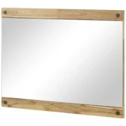 Höffner Spiegel  Detroit ¦ holzfarben ¦ Glas ¦ Maße (cm): B: 83 H: 62 T: 3.0