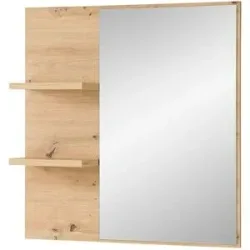 uno Spiegel 78 x 80 cm Turin ¦ holzfarben ¦ Glas,Aluminium,Holzwerkstoff ¦ Maße