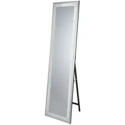 Höffner Standspiegel  Sogno ¦ silber ¦ Glas,Aluminium,Metall ¦ Maße (cm): B: 40 H: 160