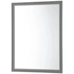 Höffner Spiegel 50 x 50 cm Elenor ¦ grau ¦ Kunststoff ¦ Maße (cm): B: 1 H: 50