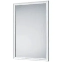 Höffner Spiegel 50 x 70 cm Frieda ¦ weiß ¦ Kunststoff ¦ Maße (cm): B: 1,9 H: 70