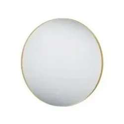 Höffner Spiegel 80 cm Britney ¦ gold ¦ Metall ¦ Maße (cm): B: 2,8 H: 80
