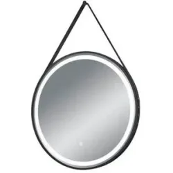 Höffner Badspiegel  Finchen ¦ schwarz ¦ Metall ¦ Maße (cm): B: 4 H: 60
