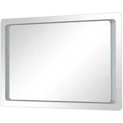 Höffner Badspiegel  Silbersee ¦ verspiegelt ¦ Glas ¦ Maße (cm): B: 110 H: 70 T: 3.0