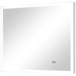 Höffner Badspiegel  Sandsee ¦ Glas,Metall ¦ Maße (cm): B: 90 H: 70 T: 5.0