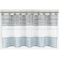 Höffner Schlaufen Panneaux   ¦ türkis/petrol ¦ Synthetik ¦ Maße (cm): B: 140 H: 50