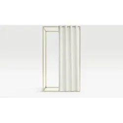 Höffner Ösenschal  Valletta ¦ beige ¦ Maße (cm): B: 145 H: 245