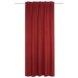 HOMEbasics Verdunklungsschal   ¦ rot ¦ Maße (cm): B: 135
