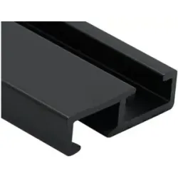 Mydeco Vorhangschiene Level 1-Lauf   ¦ schwarz ¦ Aluminium ¦ Maße (cm): B: 200