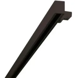 Mydeco Vorhangschiene smart 1-Lauf   ¦ schwarz ¦ Aluminium ¦ Maße (cm): B: 160